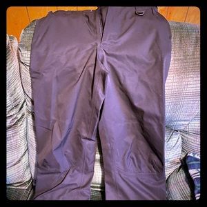 Waterproof unlined snow pants.
